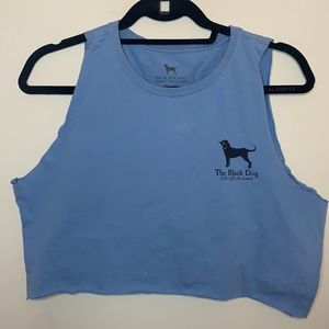 Black Dog Distressed Muscle Tee Unisex